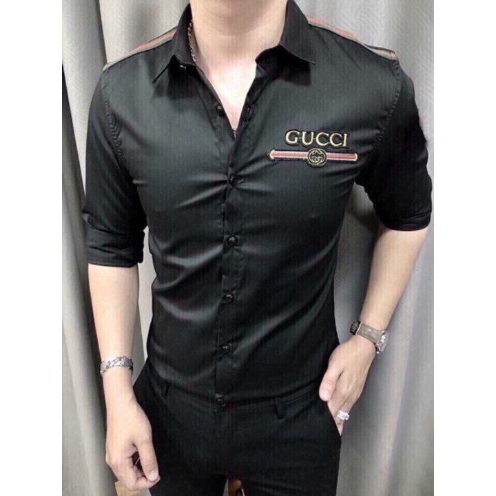 (CAO CẤP)Áo Sơ Mi Nam Kẻ Ngang Họa Tiết cao cấp SM00003 | BigBuy360 - bigbuy360.vn