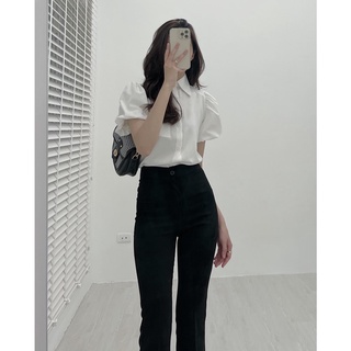 A252 sơ mi tay bồng basic Audrey