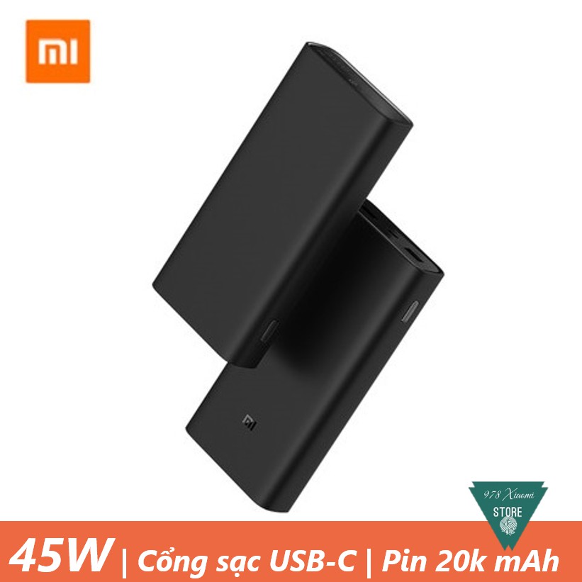 [50W] Pin Sạc dự phòng Xiaomi 3 50W 20000 mAh - Pin dự phòng Xiaomi gen 3 PB200SZM 20000 mAh