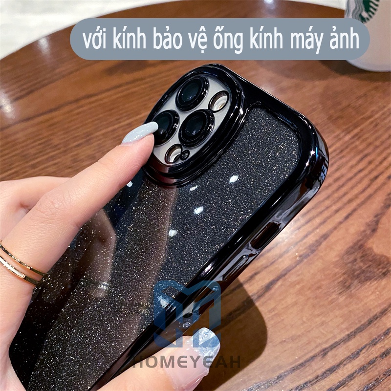 Ốp Điện Thoại Mềm Trong Suốt Mạ Điện Lấp Lánh Cho iPhone 11 12 13 Pro Max