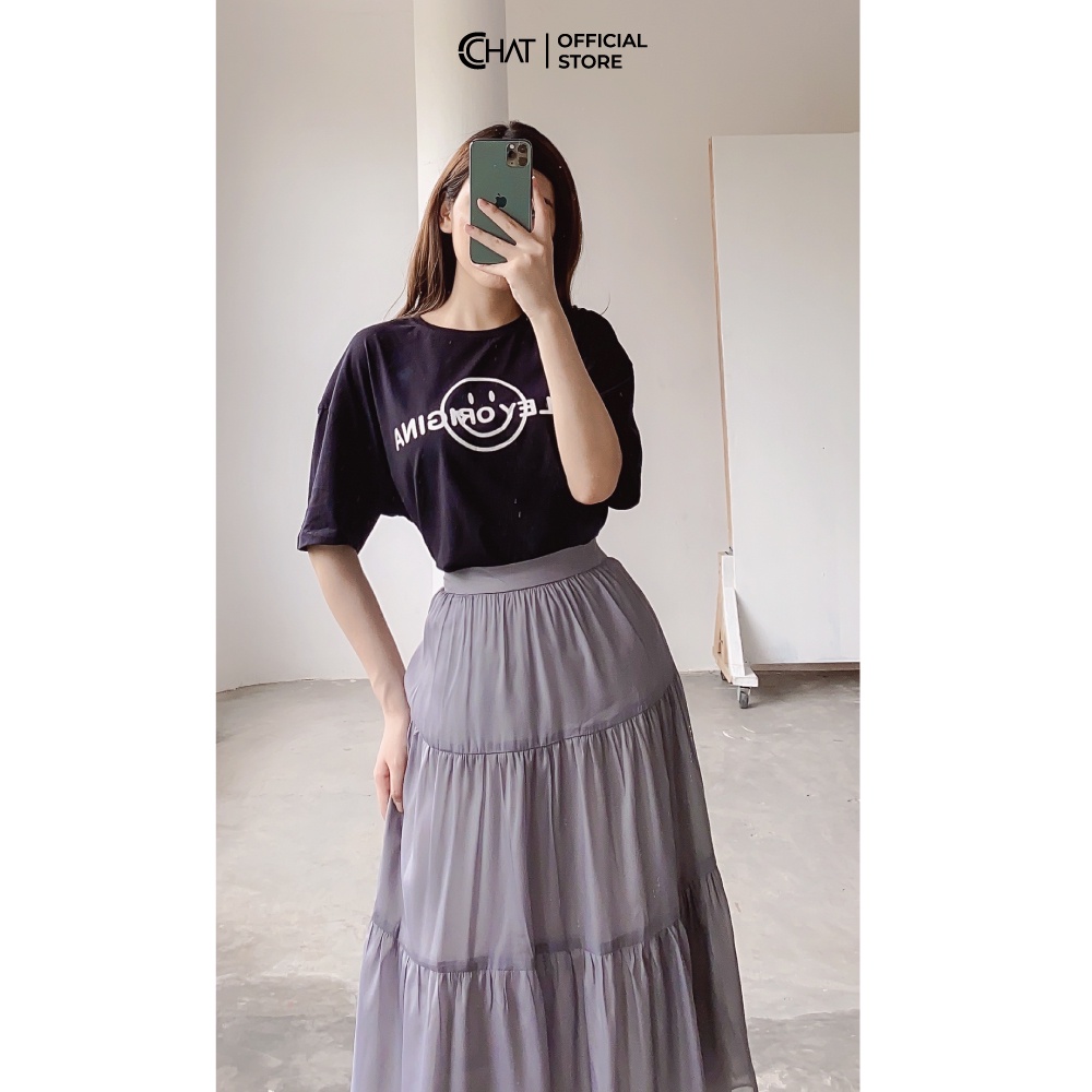 Áo thun nữ T-shirt smile CCHAT