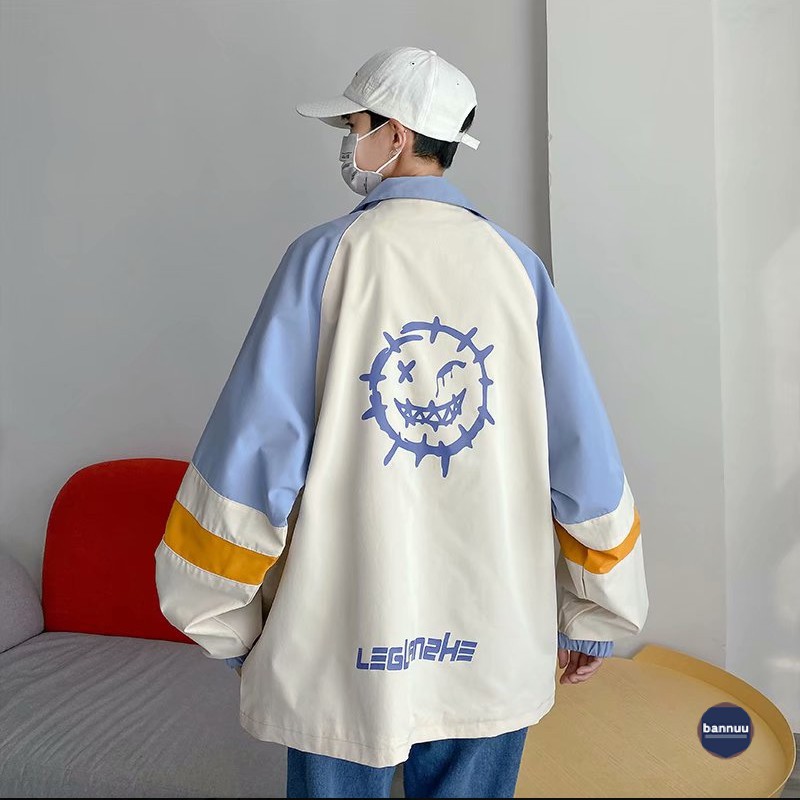 áo khoác áo dài tay áo khoác gió 2 lớp thời trang áo varsity jacket trẻ tuổi áo khoác nam unisex áo khoác nữ