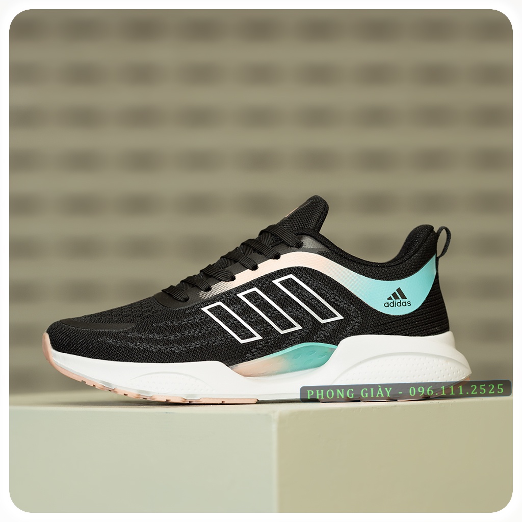 Giày Sneaker Nữ Giày Thể Thao Nữ A52 Màu Đen Cam Fullbox