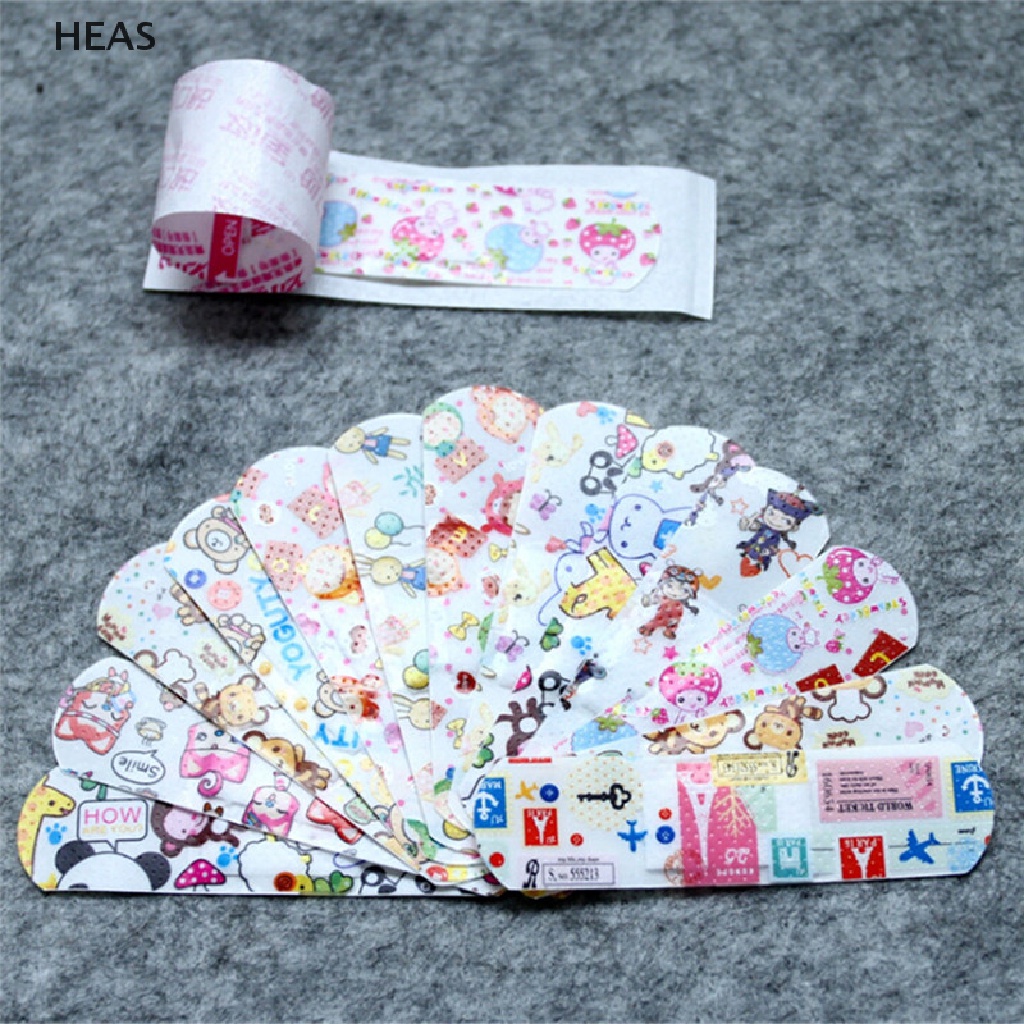 He 50Pcs Kids Children Cute Cartoon Band Aid Variety Different Patterns Bandages id