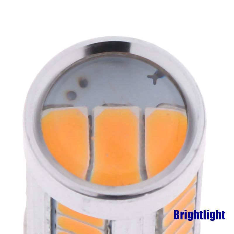 2 Bóng Đèn Led 1156 Ba15s P21w 33 Smd Ánh Sáng Vàng Siêu Sáng Dùng Ban Ngày