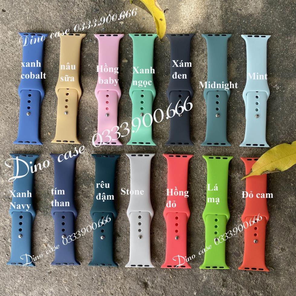 Dây đồng hồ Apple Watch Cao Su Sport Bands Cao Cấp -T500plus  FULL SIZE 1 2 3 4 5 38mm 40mm 42mm
