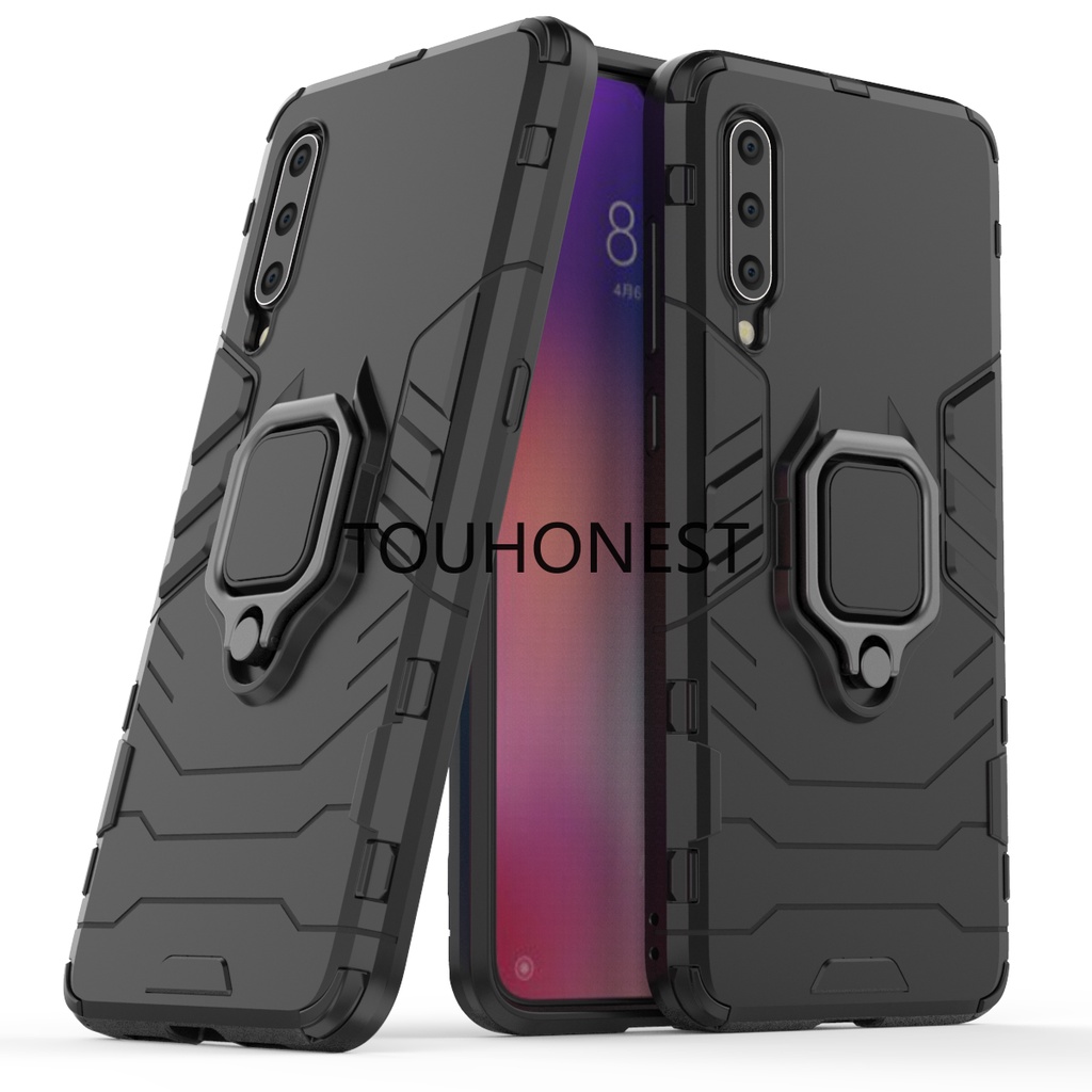 Ốp Điện Thoại Cứng Chống Sốc Có Vòng Đỡ Kim Loại Cho Casing Xiaomi Mi 9 Pro Case Xiaomi Mi 9 Lite Case Xiaomi Mi 9 SE Case Xiaomi Mi CC9 Case Xiaomi Mi MAX 2 Case Xiaomi Mi MAX 3 Case Armor PC Shockproof Hard Cover Cases With Metal Ring Stand Phone Case