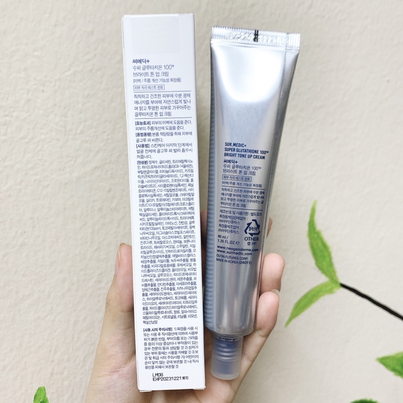[Sẵn] Kem Nâng Tông Trắng Da Sur.medic mới về | BigBuy360 - bigbuy360.vn