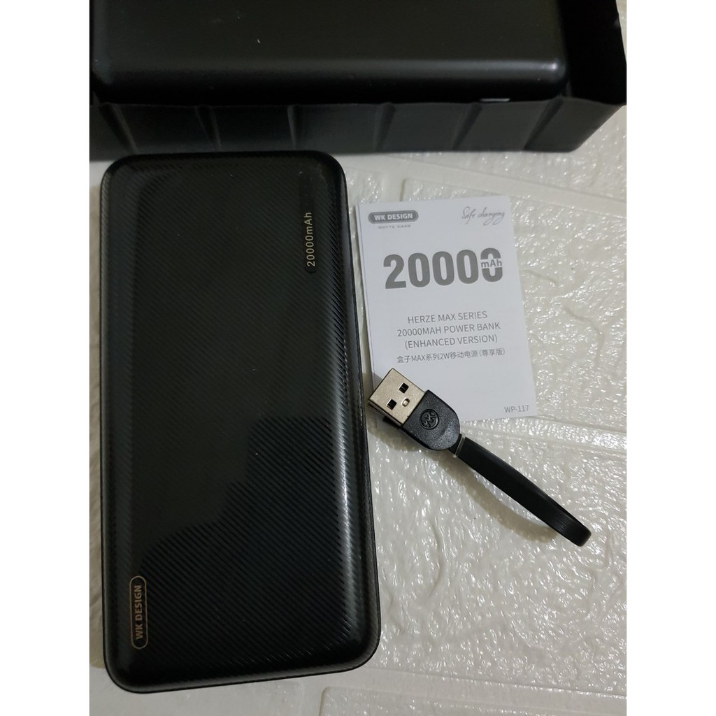 Pin dự phòng Remax WK WP-117 Herze 20000mAh 2 cổng USB