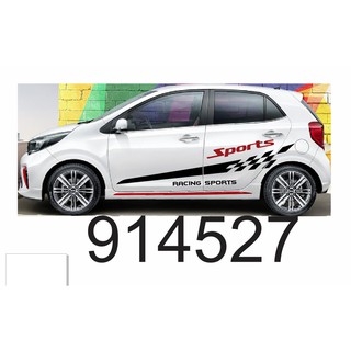 Tem dán sườn ô tô (kia morning, i10).