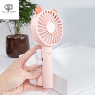 quạt cầm tay phun sương mini