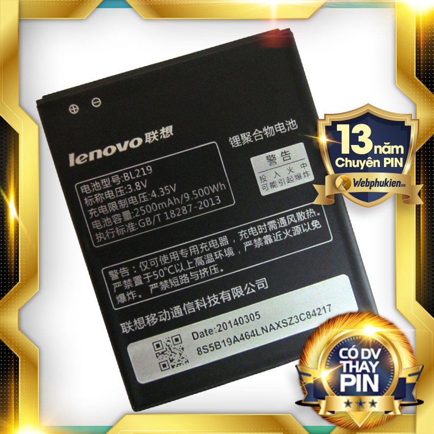 Pin Lenovo BL219 - 2500mAh (A880/A889)