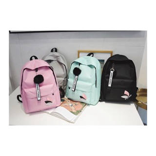 Balo nữ giá rẻ 🎒FREESHIP🎒 balo 3 lá vải canvas