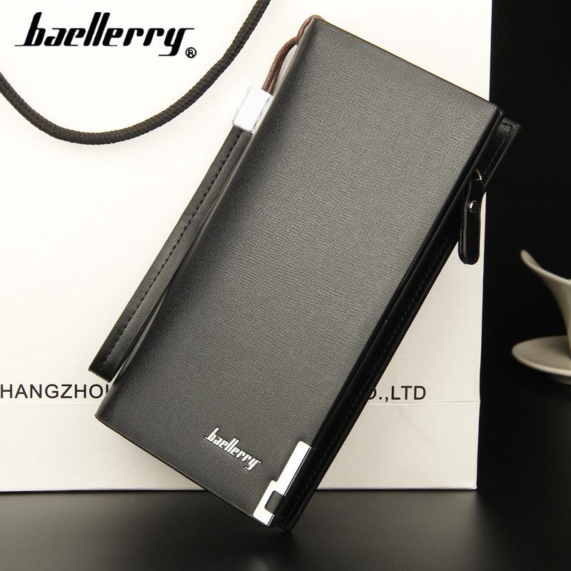 Baellerry men's Long Wallet multi function zipper handbag