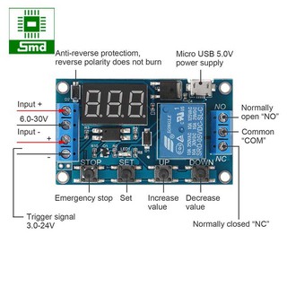 Module timer 1 relay có hiển thị, module định thời