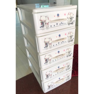 Tủ mini 3-4-5-6 tầng màu Trắng