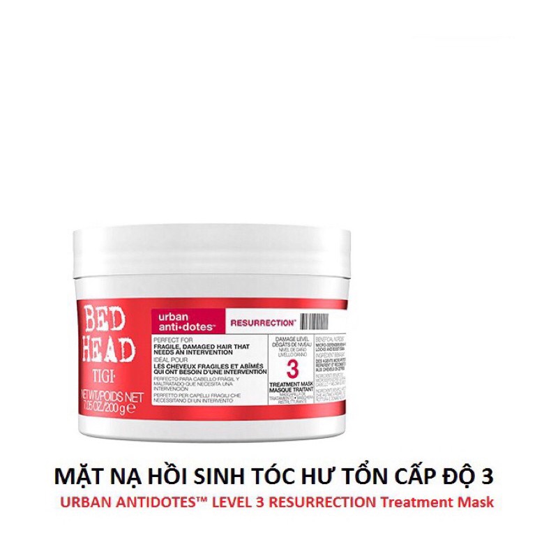 [CHUẨN AUTH] Kem Ủ Tóc Tigi Đỏ  - Dầu Hấp TiGi 200g