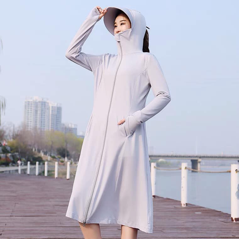 CN9662 - Áo chống nắng nữ toàn thân dáng dài cao cấp hàng nhập 40-70kg