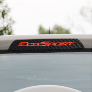 Tem Decal carbon 3D dán đèn phanh kính sau ô tô Ecosport