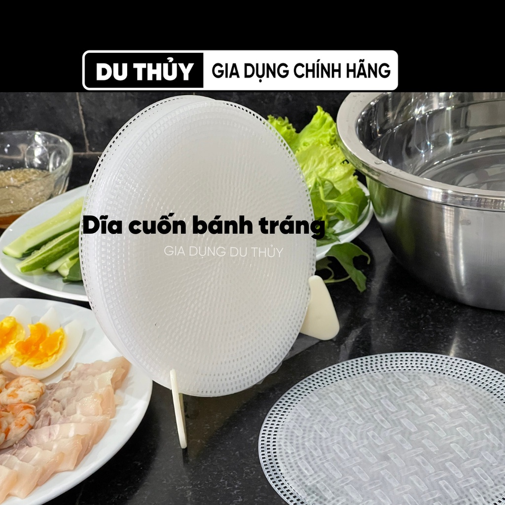 Dĩa nhúng bánh tráng gỏi cuốn tiện lợi tiết kiệm diện tích của gia dụng du thủy