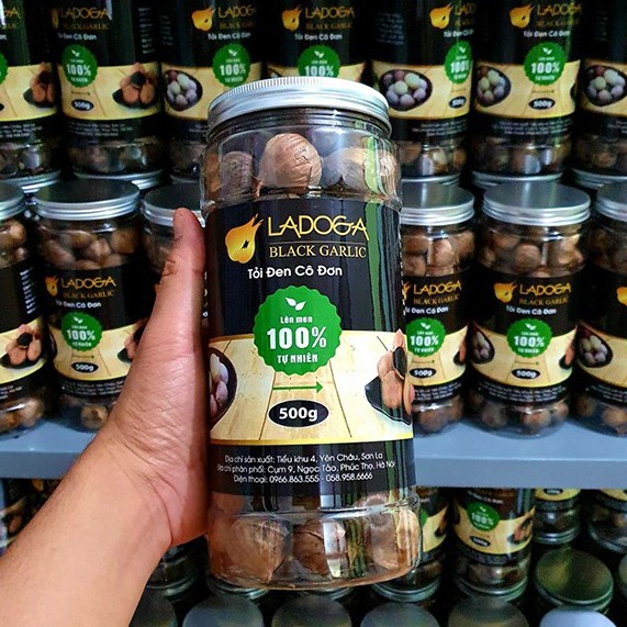 Tỏi đen LADOGA, tỏi đen cô đơn lên men tự nhiên 60 ngày theo công nghệ Nhật Bản đóng 250g và 500g - TỐT CHO SỨC KHỎE | BigBuy360 - bigbuy360.vn