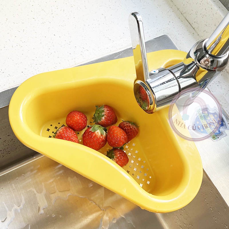 Giỏ Lọc Rác Bồn Rửa Chén Thông Minh Dụng Cụ Lọc Rác Bồn Rửa Bát Hình Tam Giác