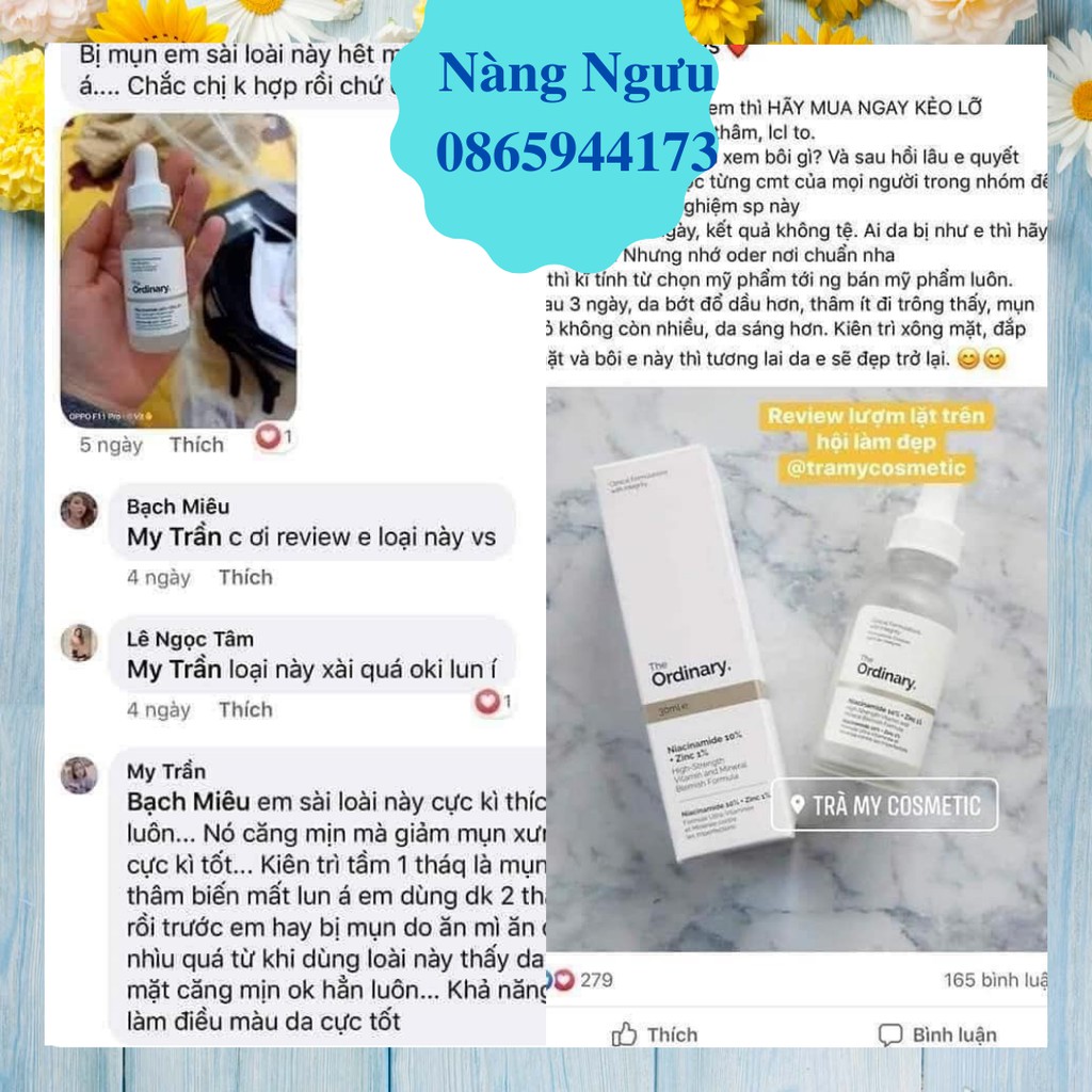 Serum Ngừa Mụn, Tinh chất Ngừa mụn thâm The Ordinary Niacinamide 10% + Zinc 1% Chính Hãng | BigBuy360 - bigbuy360.vn