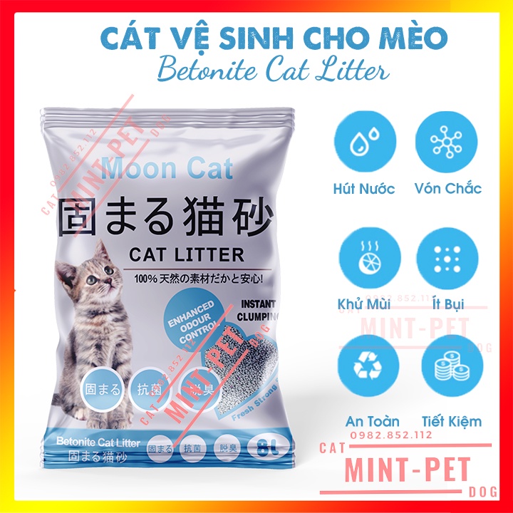 Cát Vệ Sinh Cho Mèo Dạng Hạt Betonite - Túi 15L #MintPet