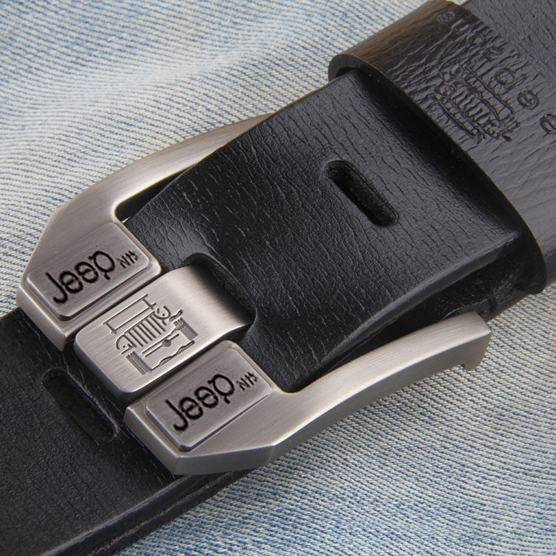 Thắt Lưng Da Thật Phối Kim Loại Thời Trang Cao Cấp Cho Nam