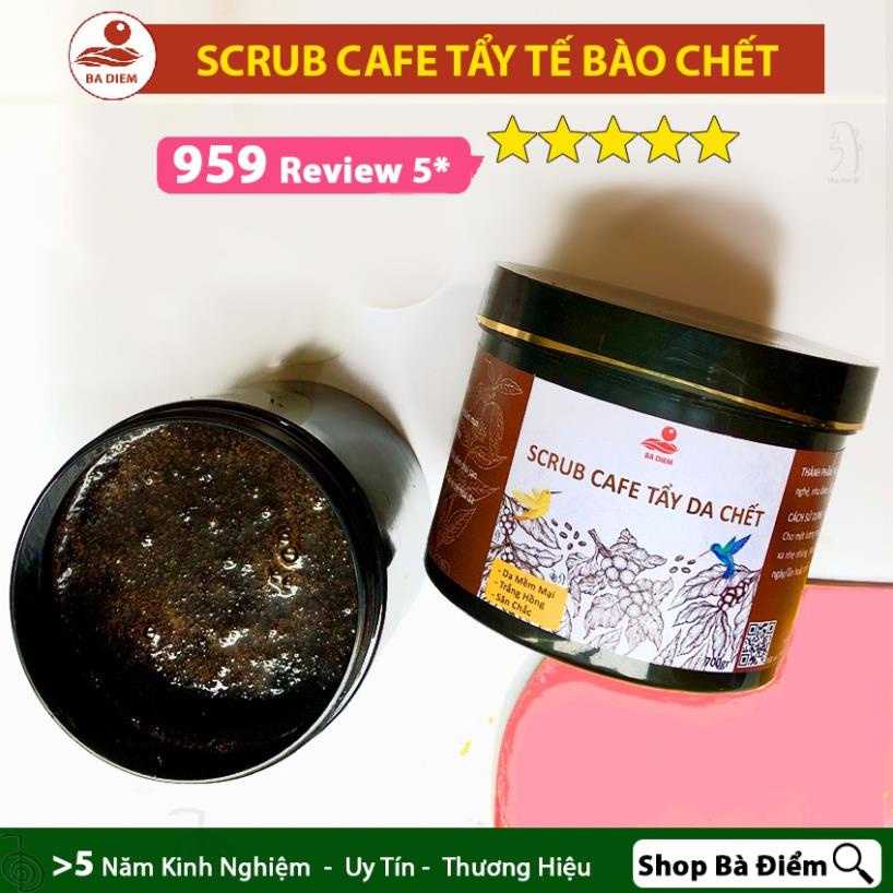 Tẩy Da Chết Body Toàn Thân Muối Tắm Cà Phê 700gr | Muối Cafe Body Scrub HandMade - shop Bà Điểm