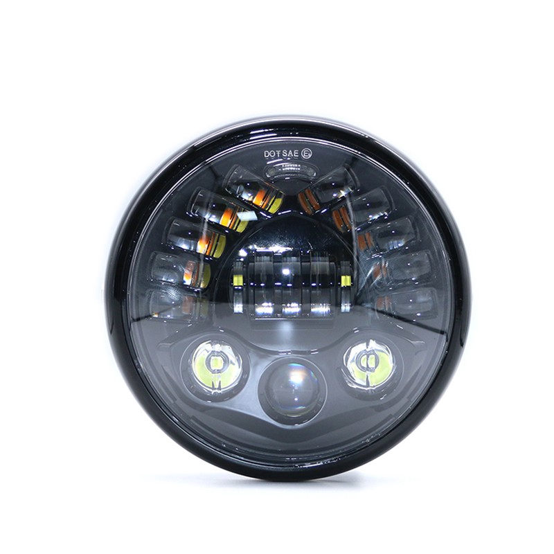 Mới Đèn Pha LED 7 Inch Cho Xe Mô Tô Harley Davidson YAMAHA BMW Cafe Racer