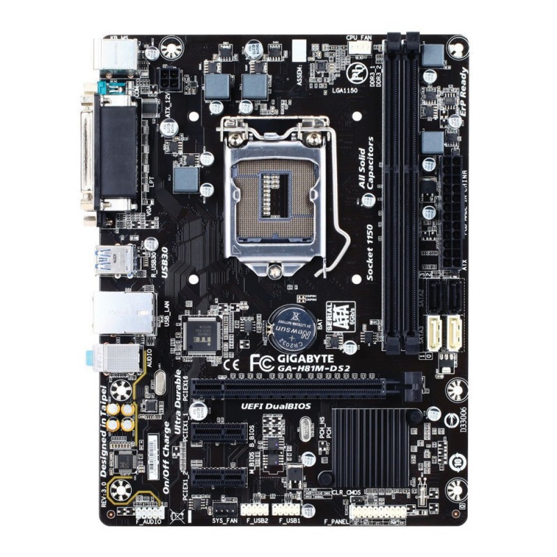 Mainboard Gigabyte H81M-DS2 (SK1150, 2*DDR3, VGA)