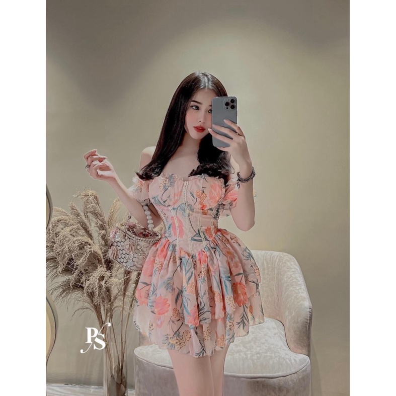 ĐẦM VOAN CÓ MÚT CÓ LÓT QUẦN UP thoi trang shop valentina