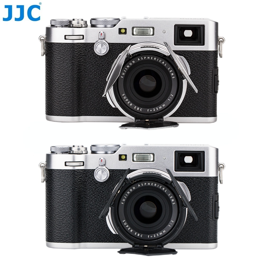 JJC Nắp ống kính tự động dành cho máy ảnh Fujifilm X100 X100V X100S X100T X100F X70, Tự động mở và đóng Không có nắp bảo vệ ống kính làm mờ nét