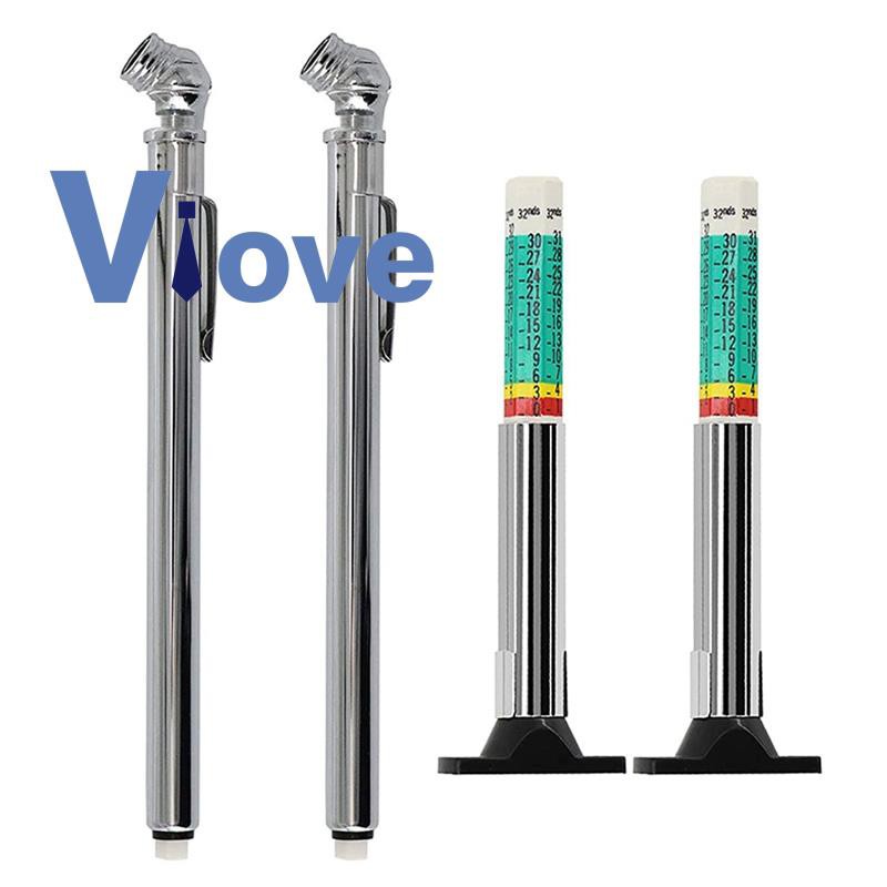 Bộ 2 Dụng Cụ Đo Áp Suất Lốp Xe Hơi / Xe Tải