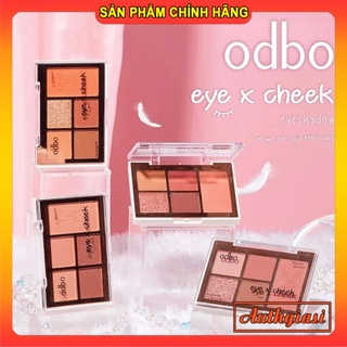 Bảng Phấn Mắt Và Má Hồng 5 Ô Odbo Eye X Cheek Eyeshadow mềm mịn tiện lợi dễ dùng
