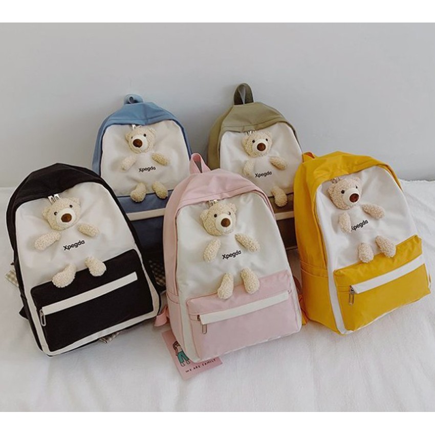 Balo ulzzang chống nước Bag.ThanhThu XPEGDA gấu xinh 88