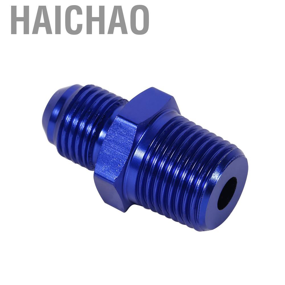 Đầu Nối An6 Sang 3 / 8 "Npt Bằng Nhôm Màu Xanh Dương