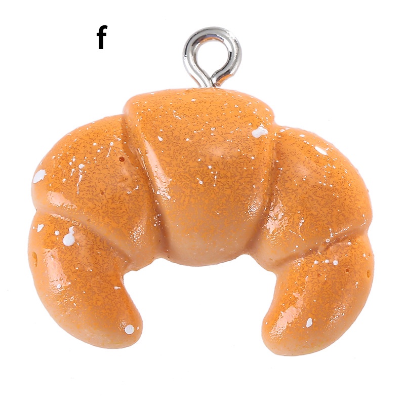 Set 10 Mô Hình Bánh Mì Bằng Nhựa Dùng Làm Đồ Trang Sức Diy