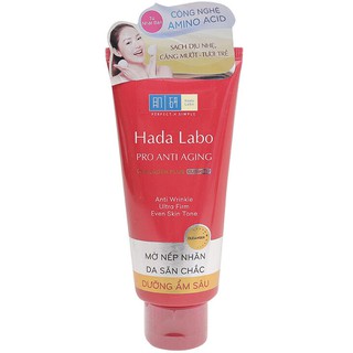 Kem Rửa Mặt Dưỡng Chuyên Biệt Chống Lão Hóa Hada Labo Pro Anti Aging Collagen Plus Cleanser (80g)