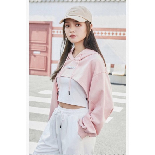 SALE OFF ÁO HOODIE CROPPED VERO MODA CHÍNH HÃNG