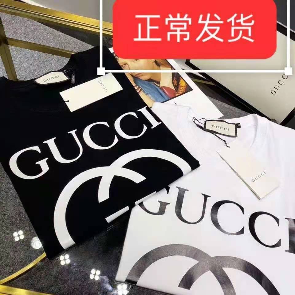 Áo Thun Tay Ngắn In Chữ Gucci Trẻ Trung Hợp Thời Trang