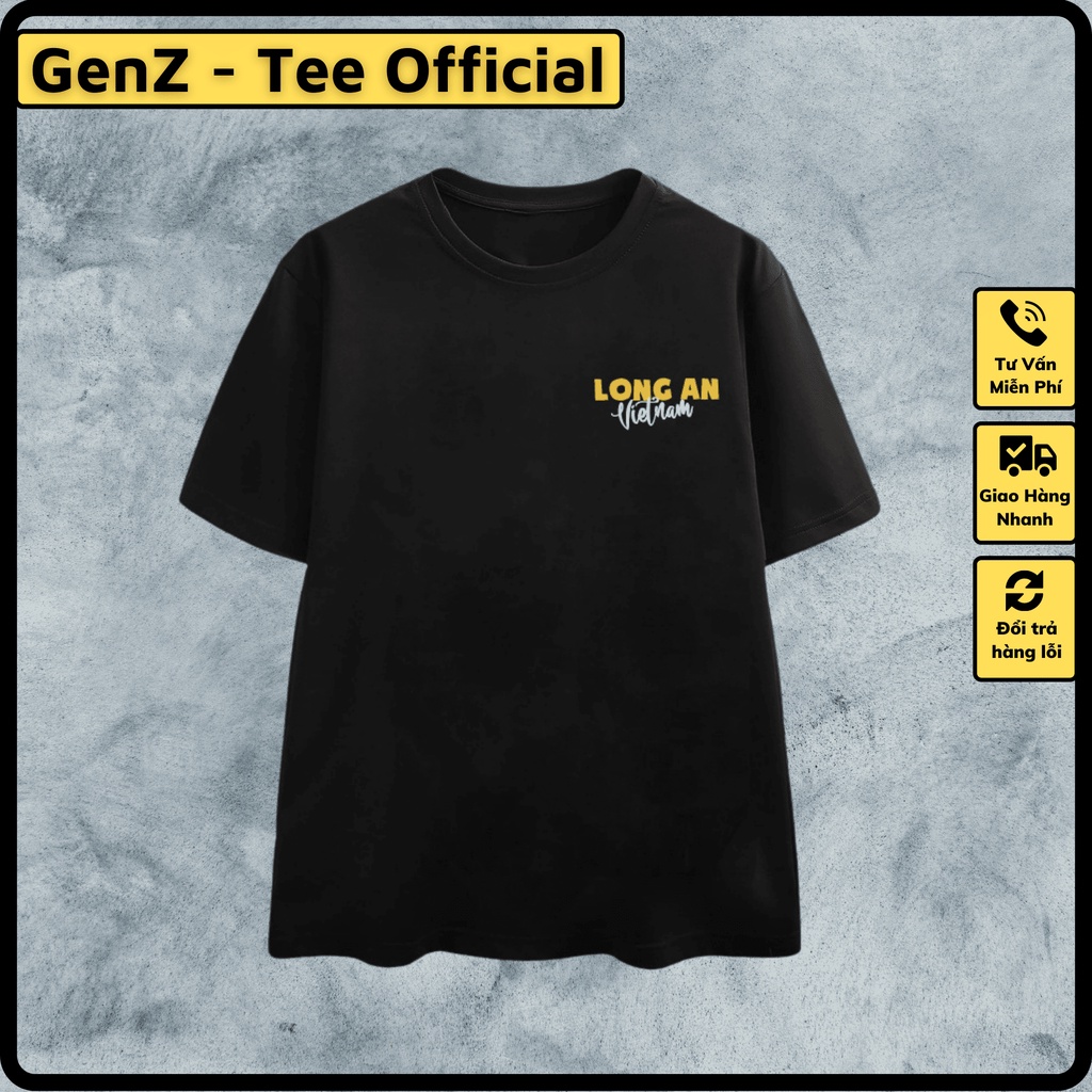 Áo Thun Local Brand Tỉnh Long An, Áo 63 Tỉnh Thành Nam Nữ Form Rộng Unisex Genz Cá Tính