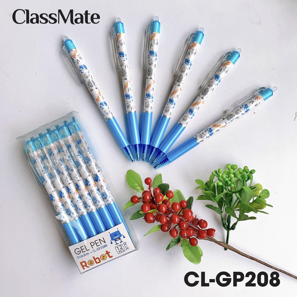 Bút Gel Xóa Được CLASSMATE Thiết Kế Mới 2023 Nét Trơn Đều Mực Ngòi 0.5mm CL-GP208