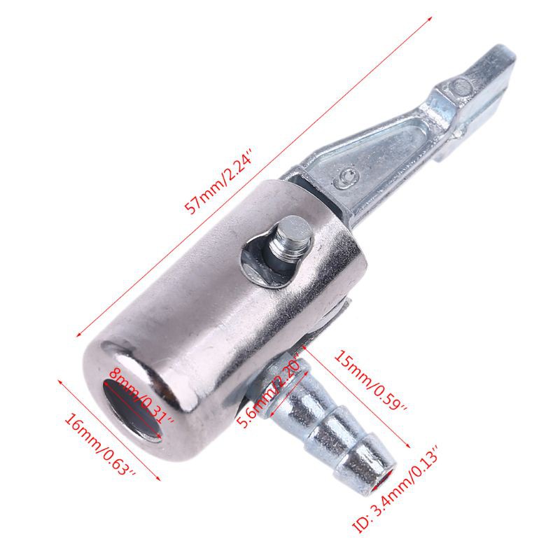 Mâm cặp nén khí bơm hơi lốp xe tải có dây nối sửa chữa ống 1/4" bằng kim loại mini
