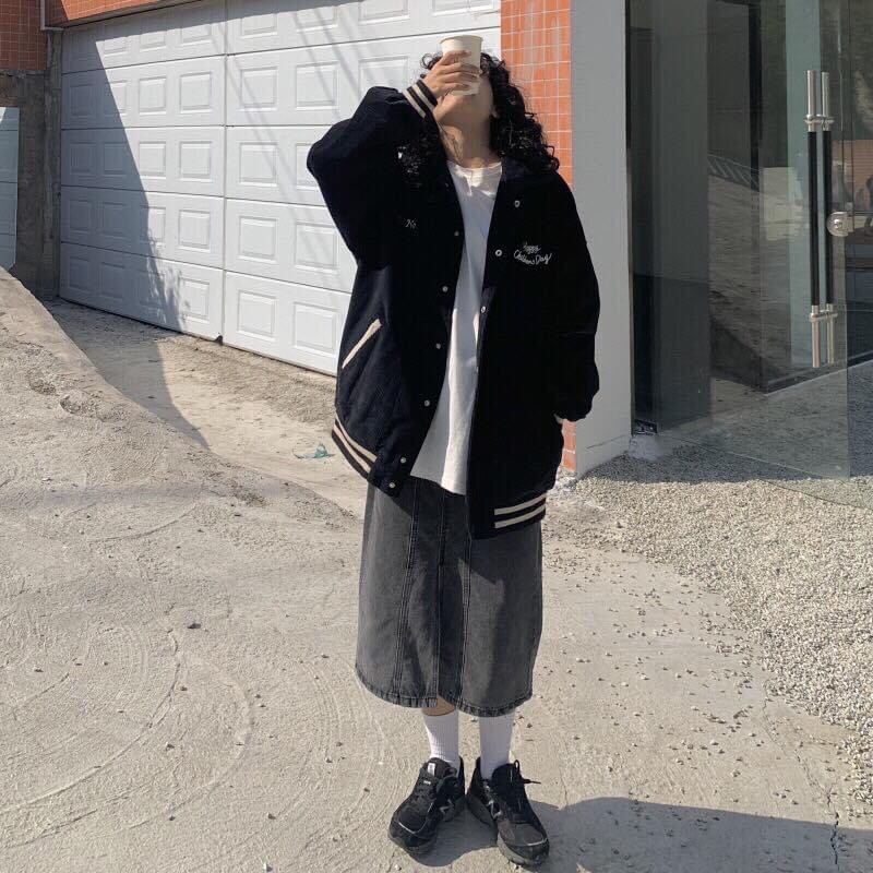 Áo Khoác Bomber 2 Lớp Nhung Gân | Bên Trong Lót Dù WONDER Unisex | BigBuy360 - bigbuy360.vn