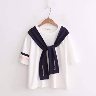[ORDER] Áo pull thuỷ thủ quàng cổ giả cravat