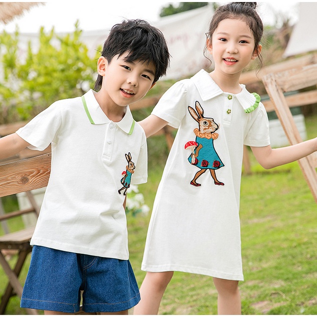 Áo polo Màu Trắng Thời Trang Cho Gia Đình