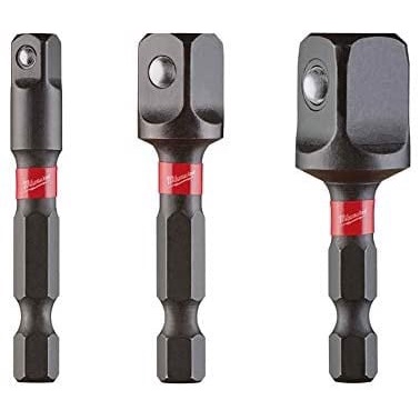 Bộ 3 đầu chuyển từ vít sang bulong đầu 1/4, 1/2, 3/8 chính hãng - Nghề Mộc