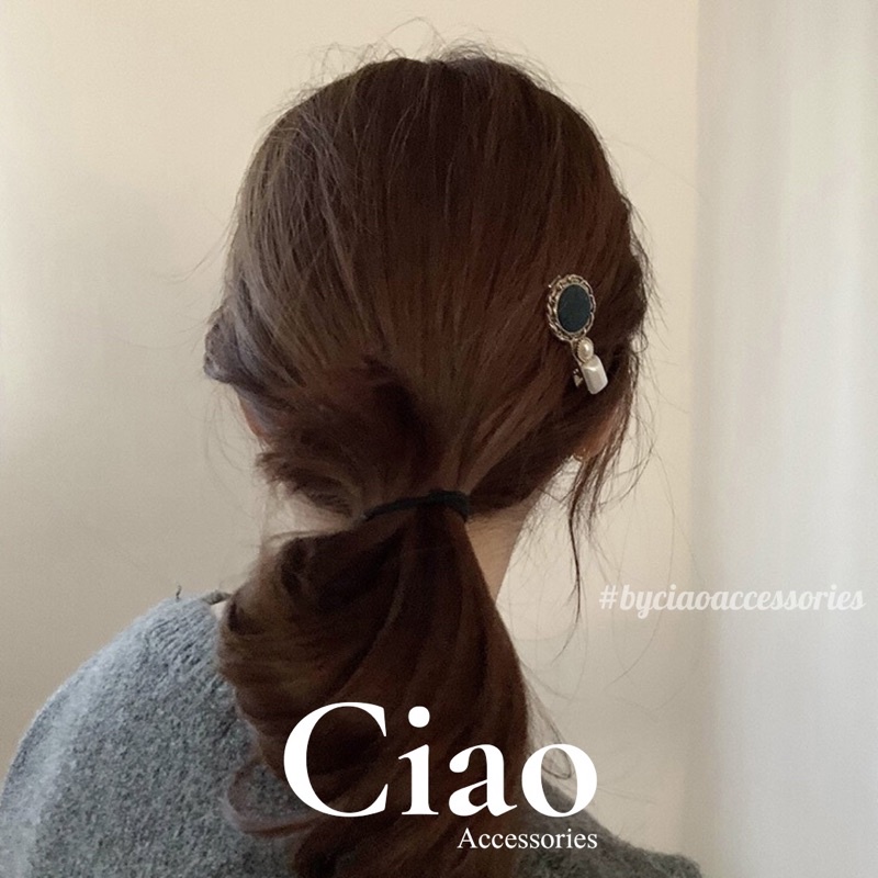 [HOẢ TỐC 1H] Kẹp tóc/ Phụ kiện tóc kim loại thiết kế đính charm mã 30 đơn giản Ciao accessories